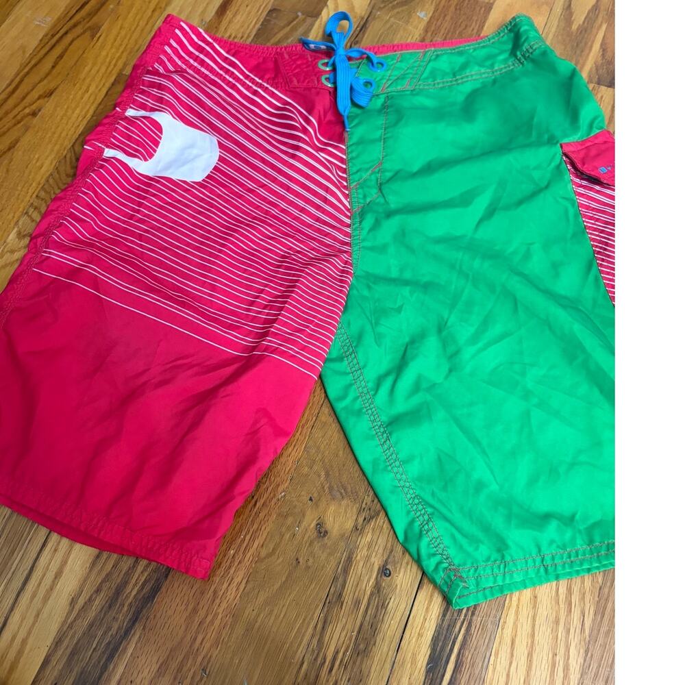 Oakley Board Shorts Mens 33  Watermelon Pink and Green